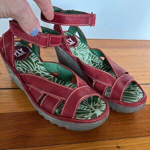 Red Fly London Ankle-strap sandals